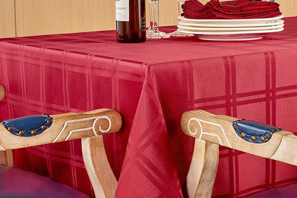 OEM Microfibre Plaid Table Cloth Rectangle Modern Tablecloth Waterproof Anti-Shrink Soft And Wrinkle Resistant Decorative Fabric Table Cover For Kitchen