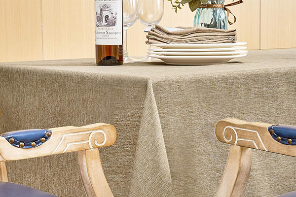 OEM Rectangle Table Cloth Linen Farmhouse Tablecloth Waterproof Anti-Shrink Soft And Wrinkle Resistant Decorative Fabric Table Cover For Kitchen