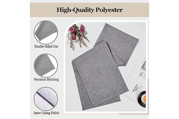 OEM Linen Farmhouse Table Runner Large Burlap Style Soft And Waterproof Decorative Fabric Runner For Outdoor Wedding And Dinner