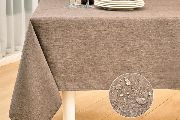 OEM Rectangle Table Cloth Linen Farmhouse Tablecloth Waterproof Anti-Shrink Soft And Wrinkle Resistant Decorative Fabric Table Cover For Kitchen