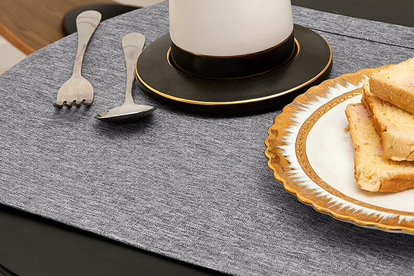 Does Linen Farmhouse Table Runner give the table a delicate texture?